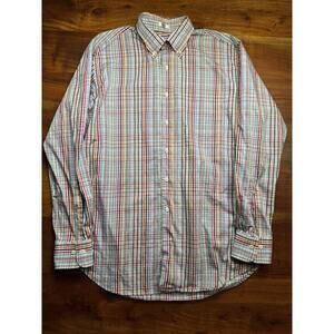 Peter Millar Seaside Finish Mens Long Sleeve Button Up long Sleeve Shirt Sz L